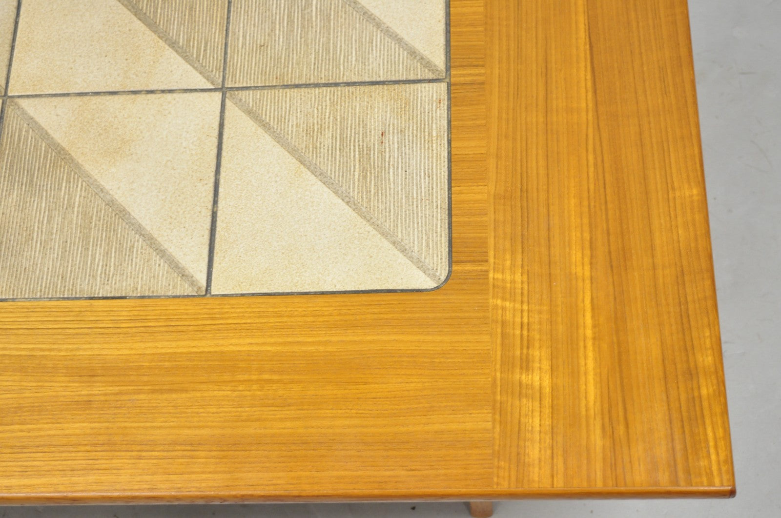 Vintage Gangso Mobler Mid Century Danish Modern Teak Tile Top Coffee Table