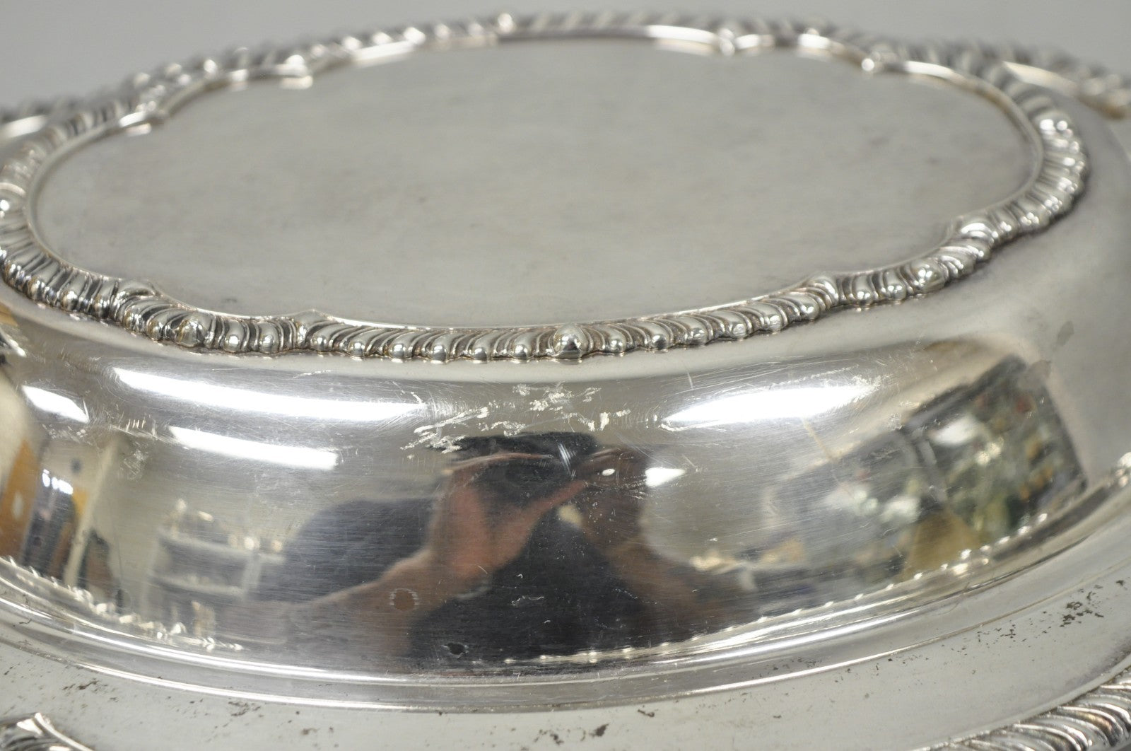 Vintage Sheffield Victorian Silver Plated Covered Vegetable Serving Dish