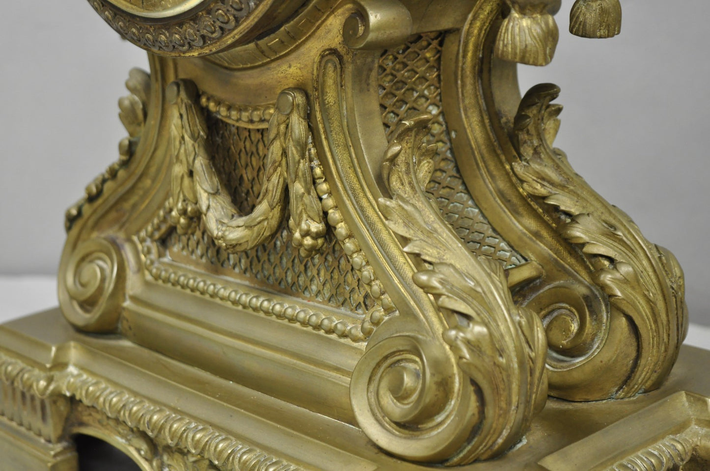 Antique G. Philippe for Palais Royal French Louis XV Style Bronze Figural Clock