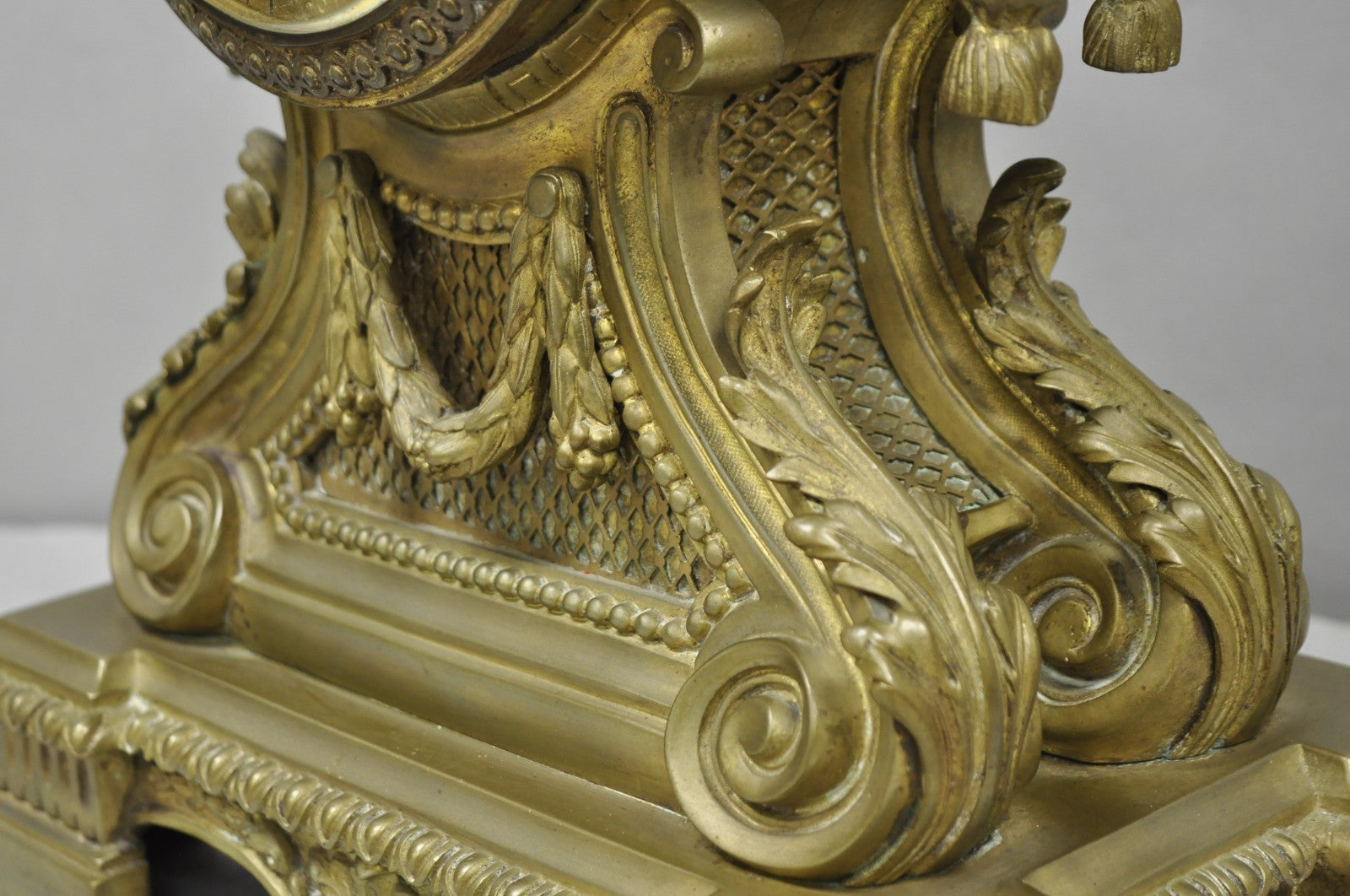 Antique G. Philippe for Palais Royal French Louis XV Style Bronze Figural Clock