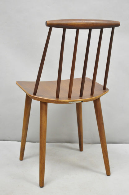Vintage Danish Modern J77 Teak Side Chair by Folke Pallson for FDB Møbelfabrik