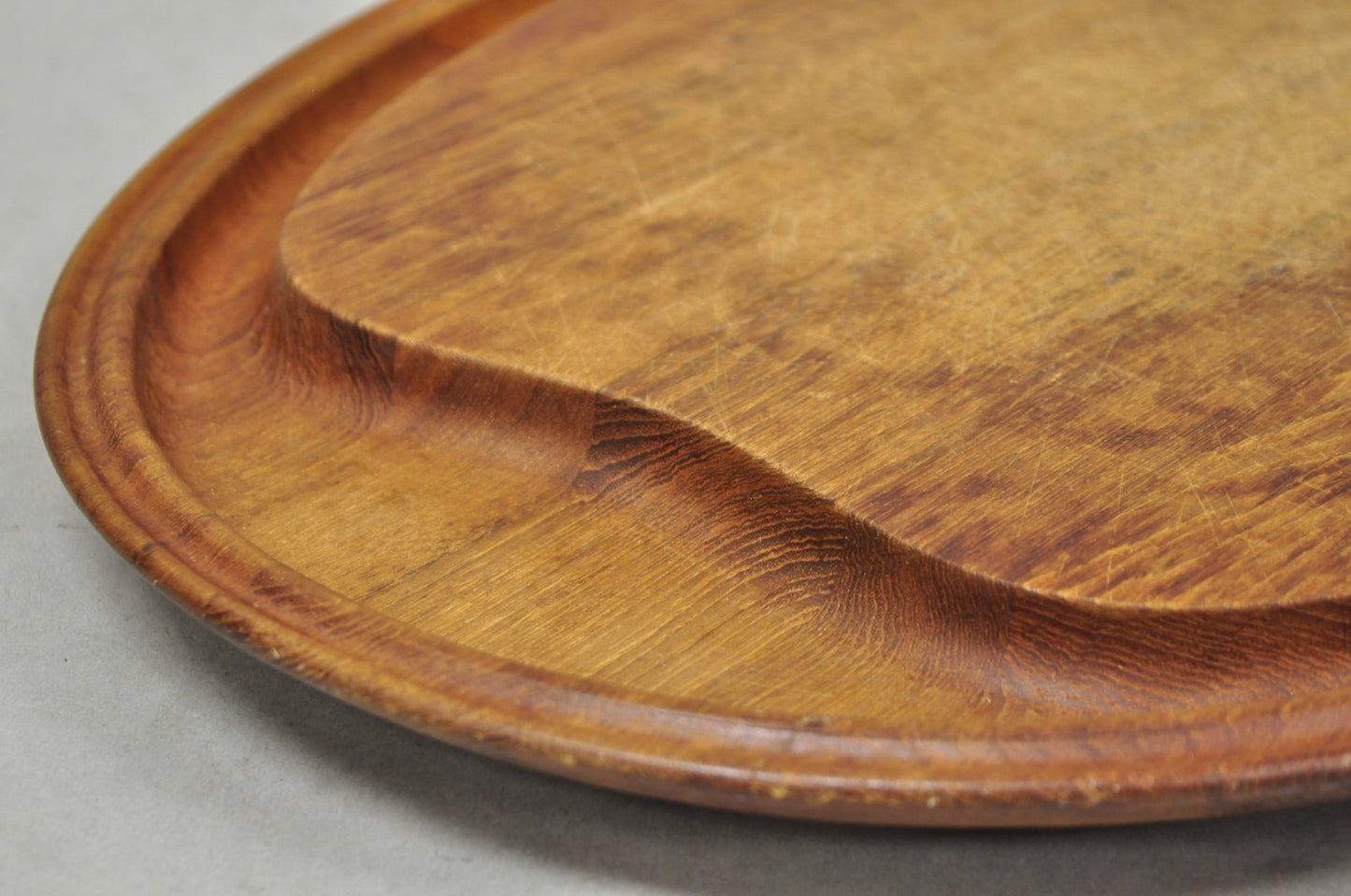 Vintage Mid Century Modern Henning Koppel Georg Jensen Teak Cutting Board Tray
