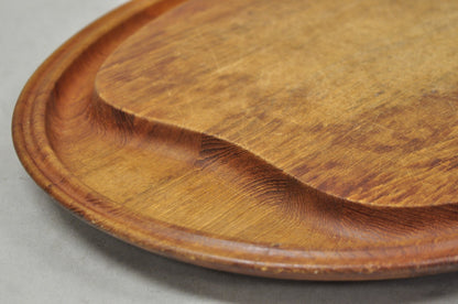 Vintage Mid Century Modern Henning Koppel Georg Jensen Teak Cutting Board Tray
