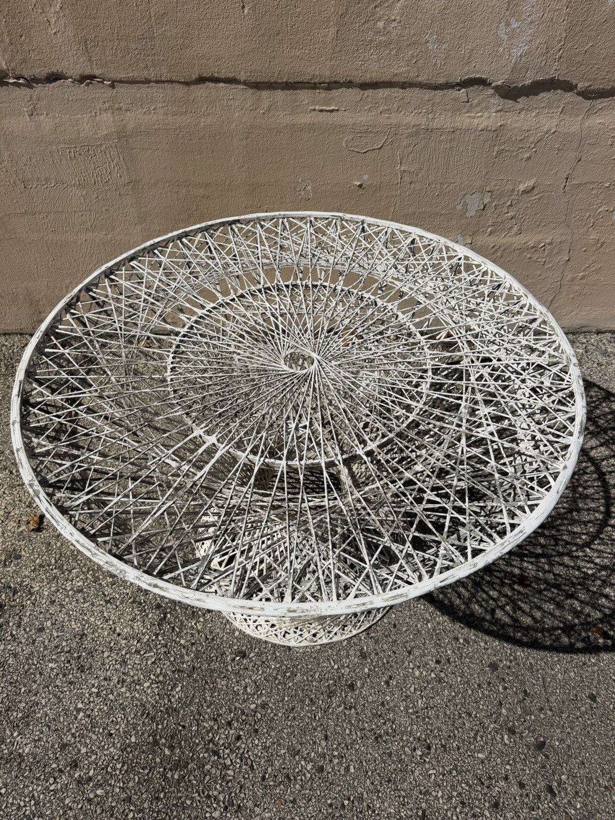 Vintage Russell Woodard Mid Century Modern Spun Fiberglass Patio Dining Set 5 Pc