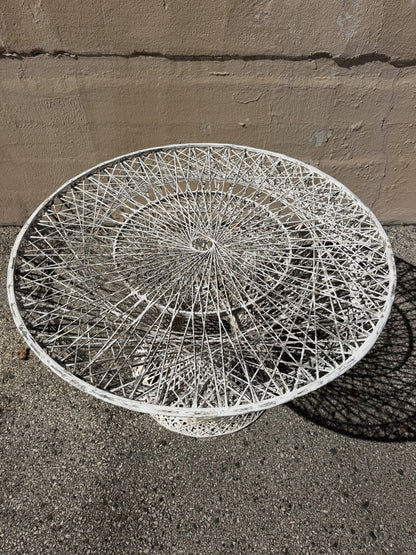 Vintage Russell Woodard Mid Century Modern Spun Fiberglass Patio Dining Set 5 Pc