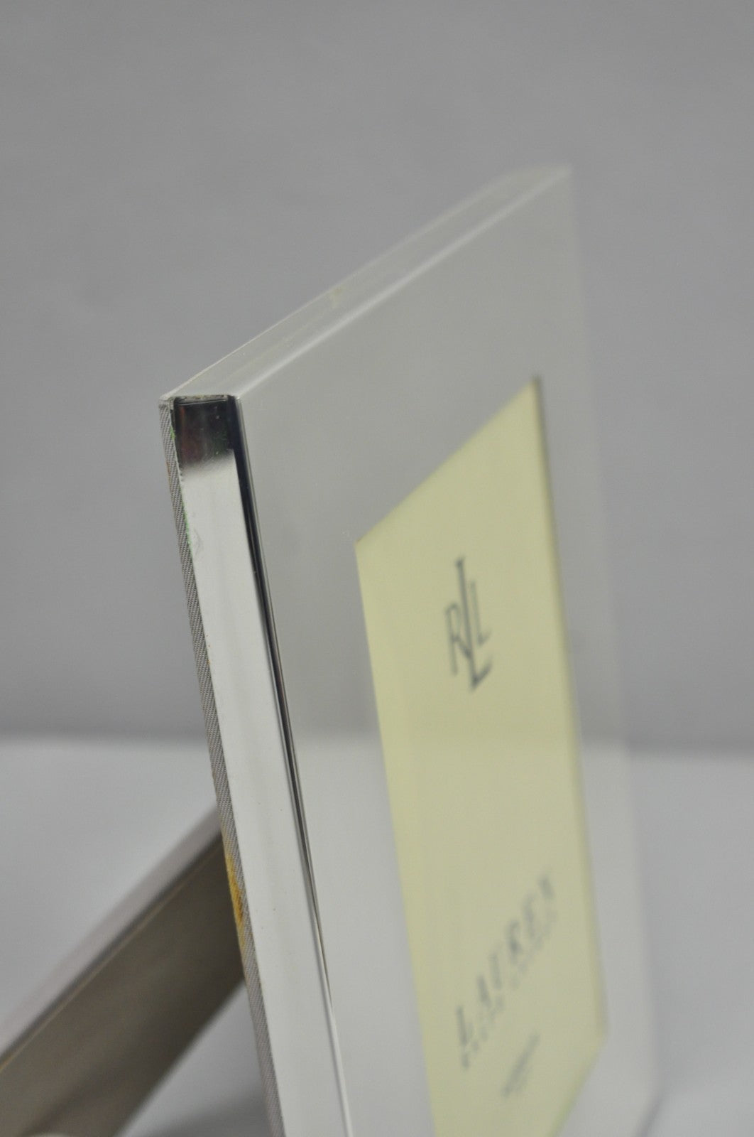 Lauren Ralph Lauren "Vows" Silver Plated 5x7 Wedding Photo Picture Frame