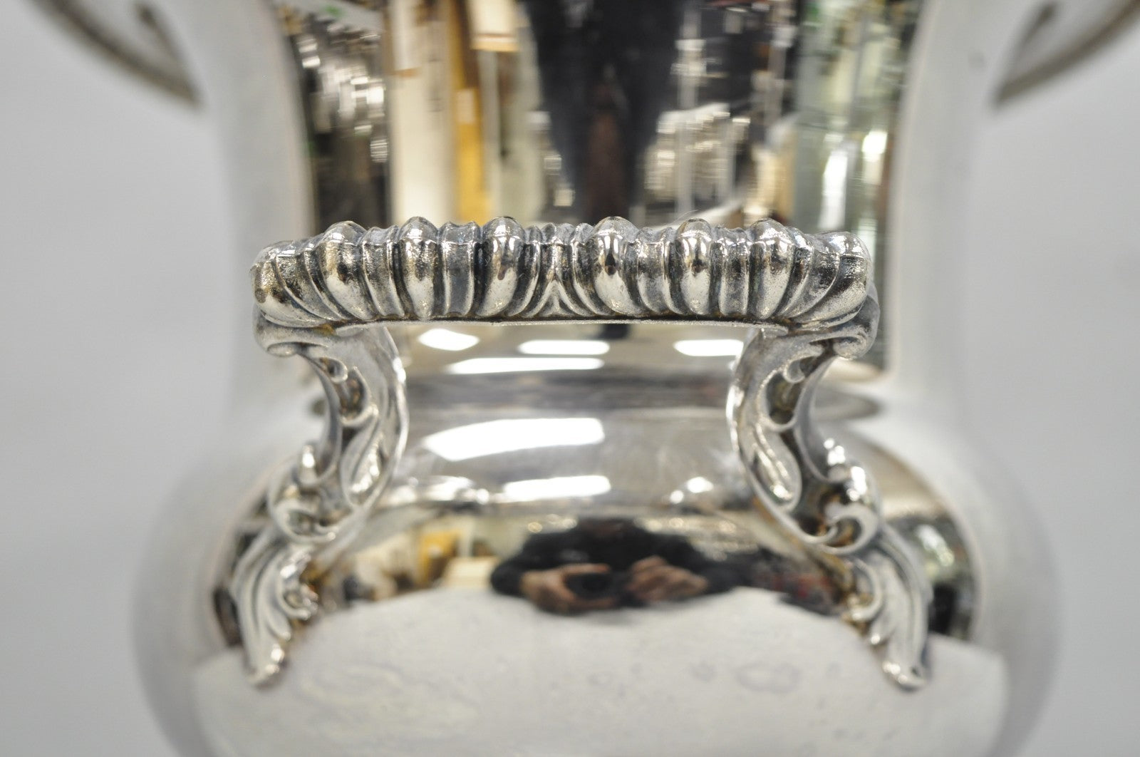 English Regency Silver Plated Trophy Cup Urn Champagne Chiller Ice Bucket