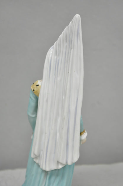 Antique Carl Thieme Potschappel German Dresden Porcelain Medieval Lady Figurine
