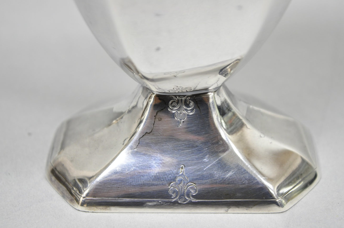 Antique English Art Deco Silver Plated Tea Service Set by BSCEP (5329) - 4 Pcs