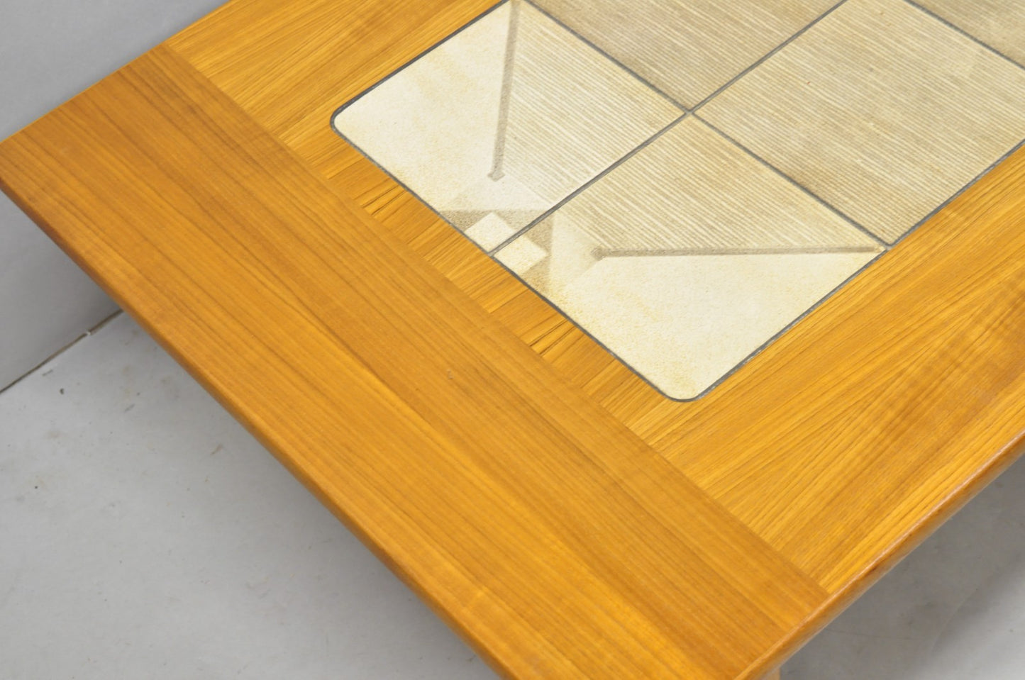 Vintage Gangso Mobler Mid Century Danish Modern Teak Tile Top Coffee Table