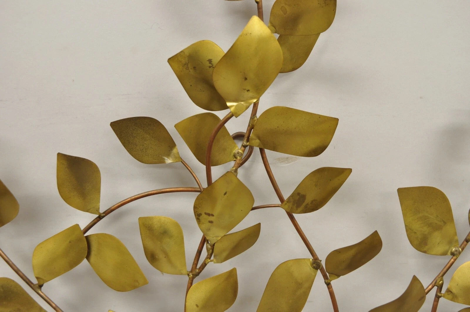 Bergasse Mid Century Modern Brutalist Brass Tree of Life Lrg Wall Art Sculpture
