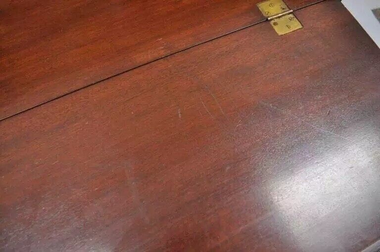 Georgian Chippendale Style Mahogany Block Front Shell Carved Secretary Desk