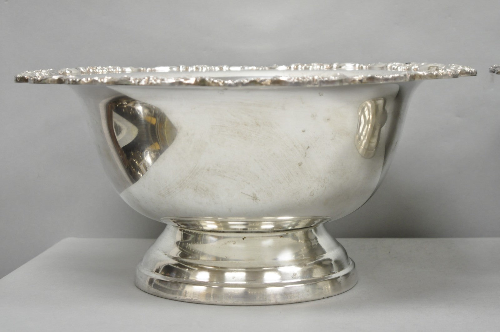 Towle Victorian Silver Plated Punchbowl Champagne Chiller Ice Bucket - a Pair