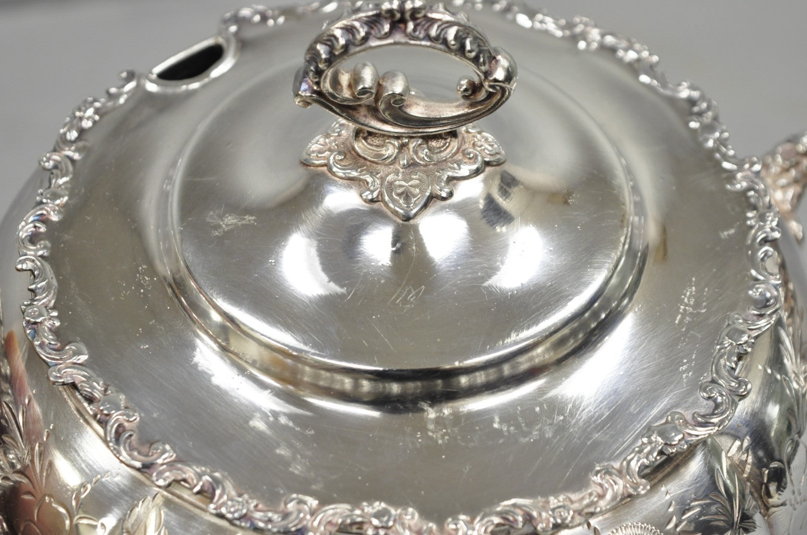 Antique Victorian Silver Plated Lidded Soup Tureen by Riverton Silver Co.