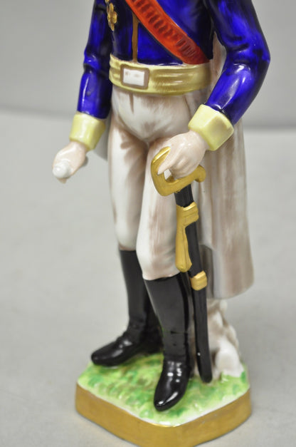 Vintage Capodimonte Italian Porcelain Napoleonic General Figurine Statue 7282- A