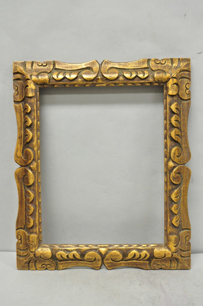 Vintage Italian Hollywood Regency Gold Gilt Wood Art Picture Frame 18.25 x 15.5