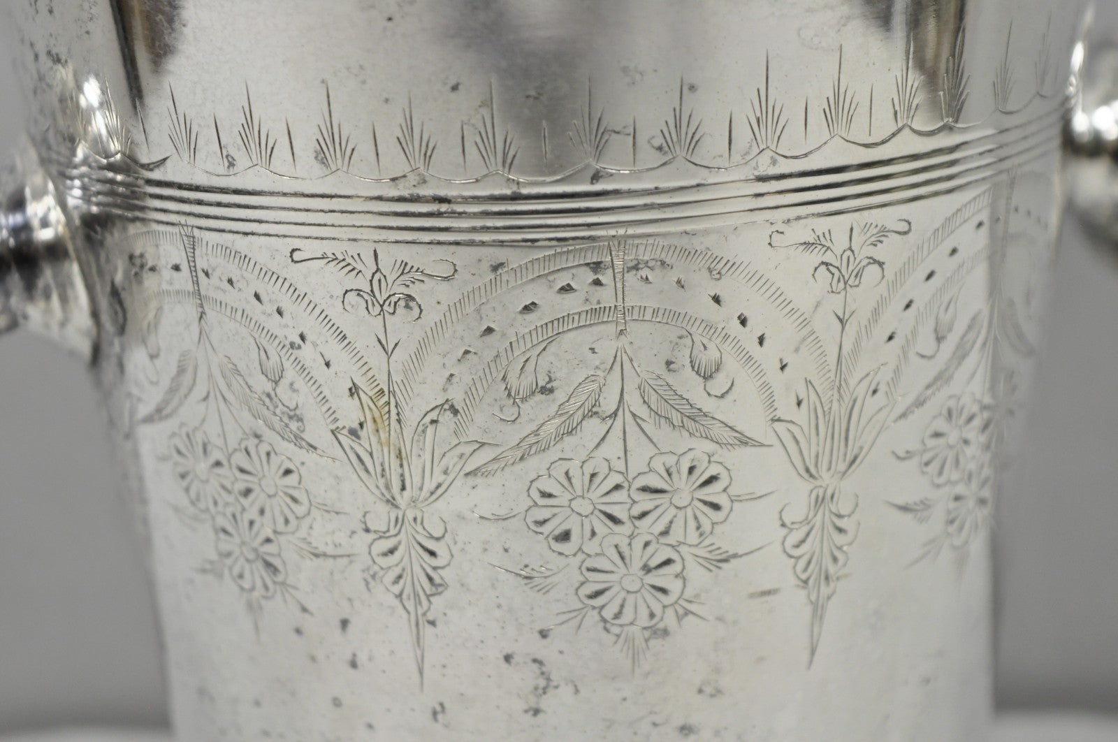 Antique Silver Plated English Regency Style Champagne Chiller Ice Bucket, India