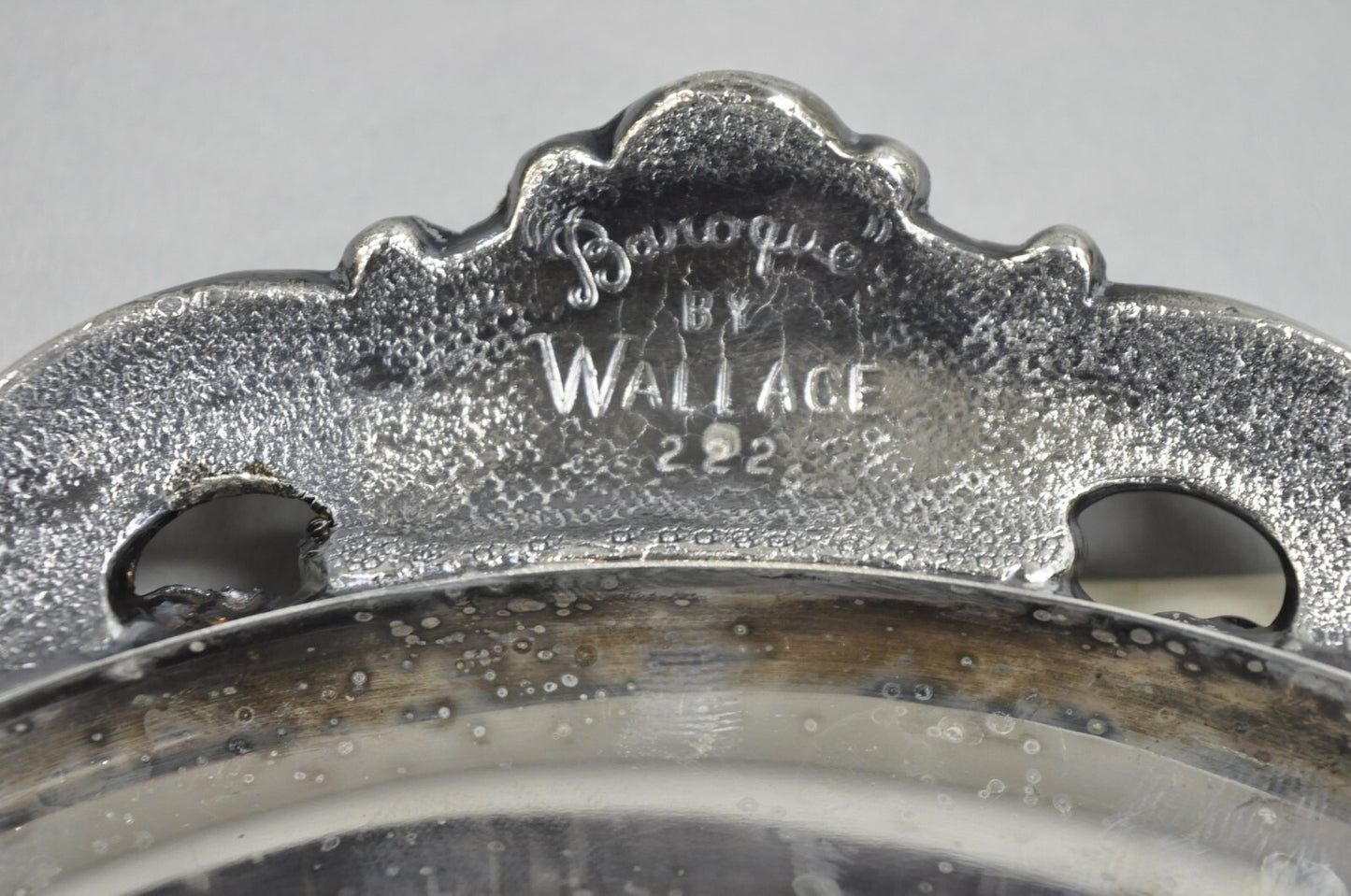 Vintage Baroque by Wallace Victorian Silver Plated Footed Centerpiece Fruit Bowl