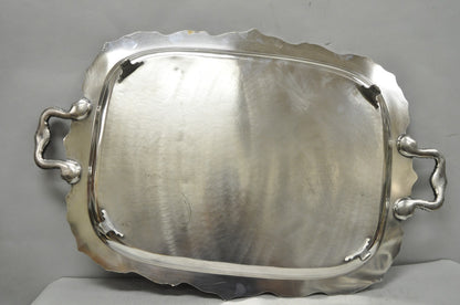 Vintage Poole EPCA Sevenoaks 650 Large Silver Plated Serving Platter Bar Tray B