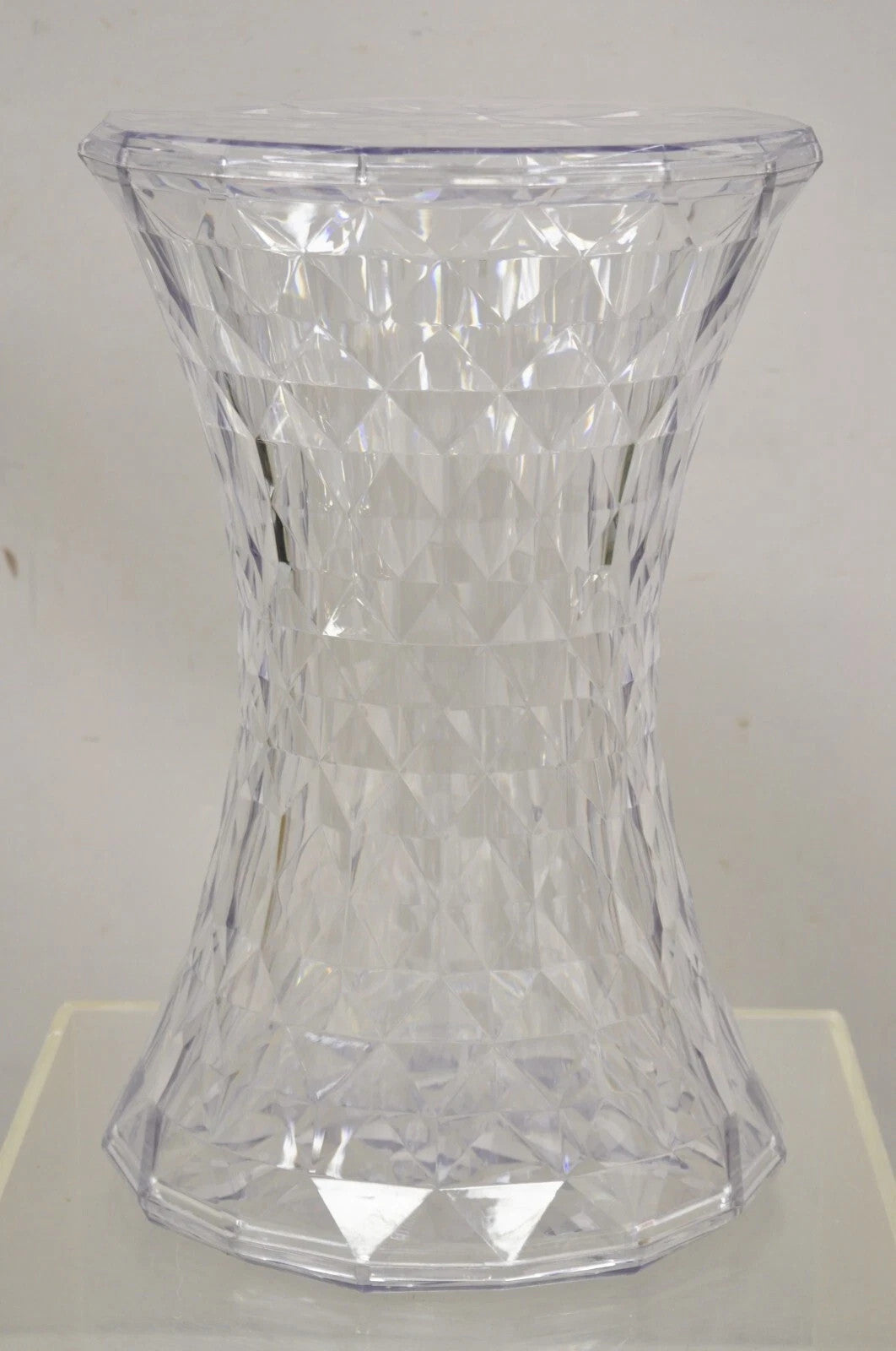Marcel Wanders for Kartell Italy Clear PMMA Hourglass "Stone" Stool - a Pair
