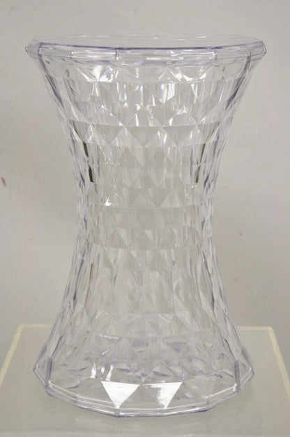 Marcel Wanders for Kartell Italy Clear PMMA Hourglass "Stone" Stool - a Pair