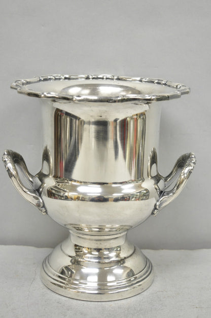 Vintage Leonard Silver Plated Trophy Cup Urn Champagne Chiller Bar Ice Bucket
