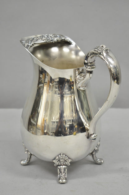 Vintage International Silver Co Silver Plated Victorian Bulbous Water Pitcher