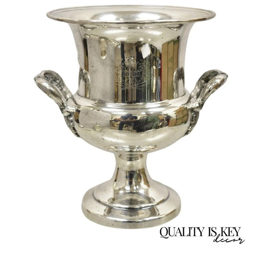 All State World Series Challenge 82 Baseball Silver Plated Trophy Cup Ice Bucket