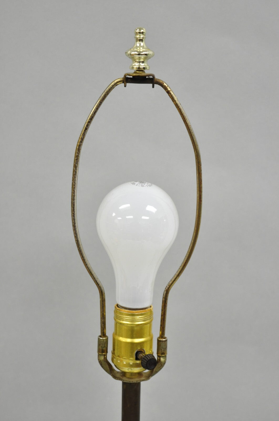 Vintage Italian Mid Century Modern Tapered Glass Art Deco Table Lamp