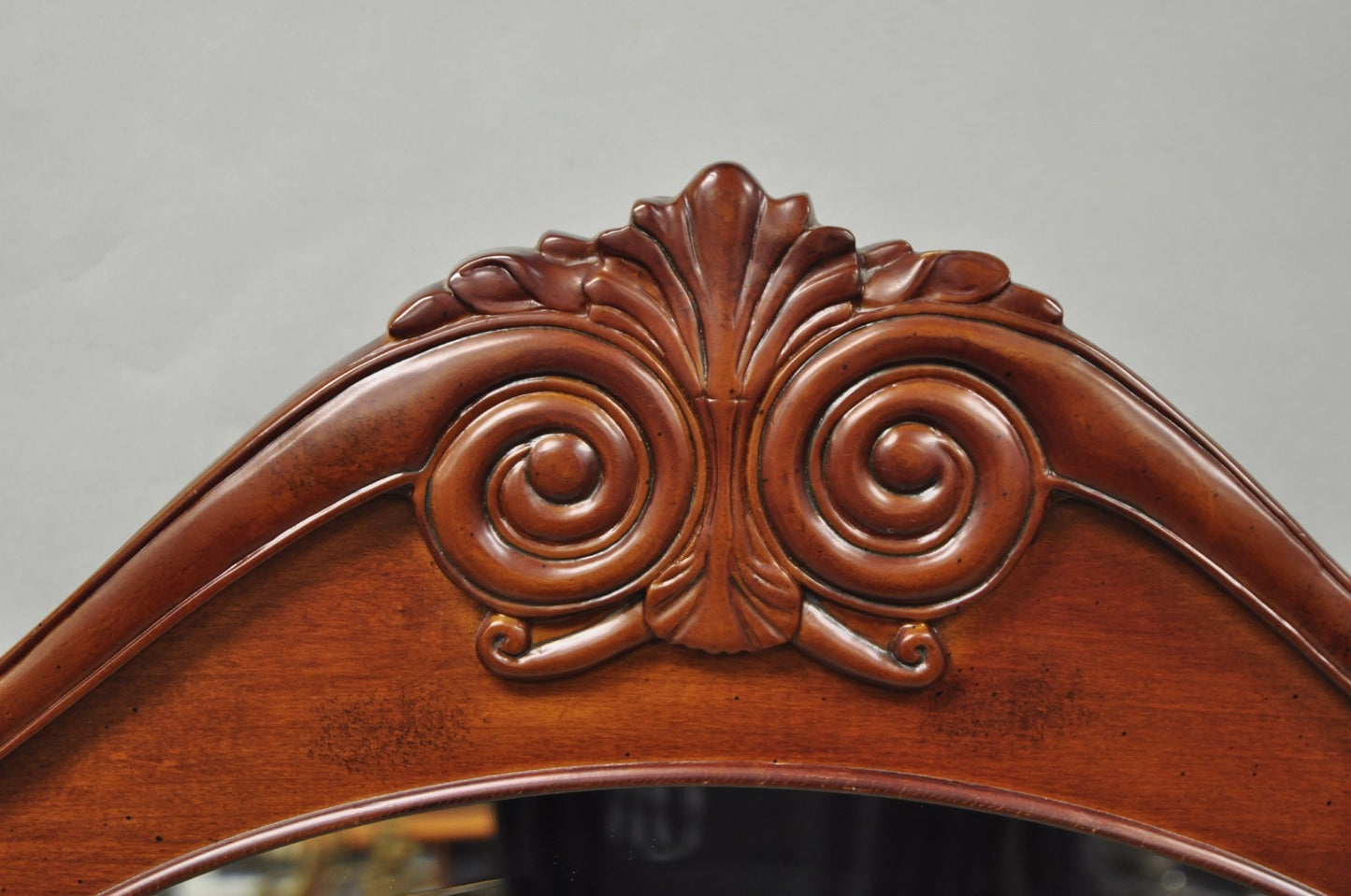 Bombay Company Cherry Wood Victorian Style Standing Cheval Mirror with Drawer