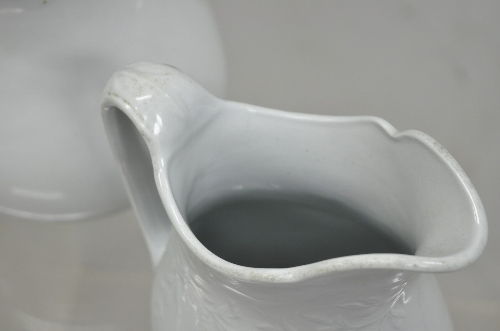 English Ironstone Imperial Hope & Carter Burgess Goddard Water Pitchers Set of 2