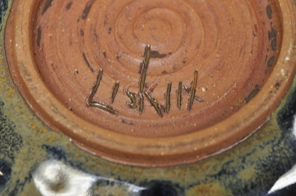 Vintage Alisa Liskin Claussen Studio Signed Ceramic Glazed Pottery Vessel Vase