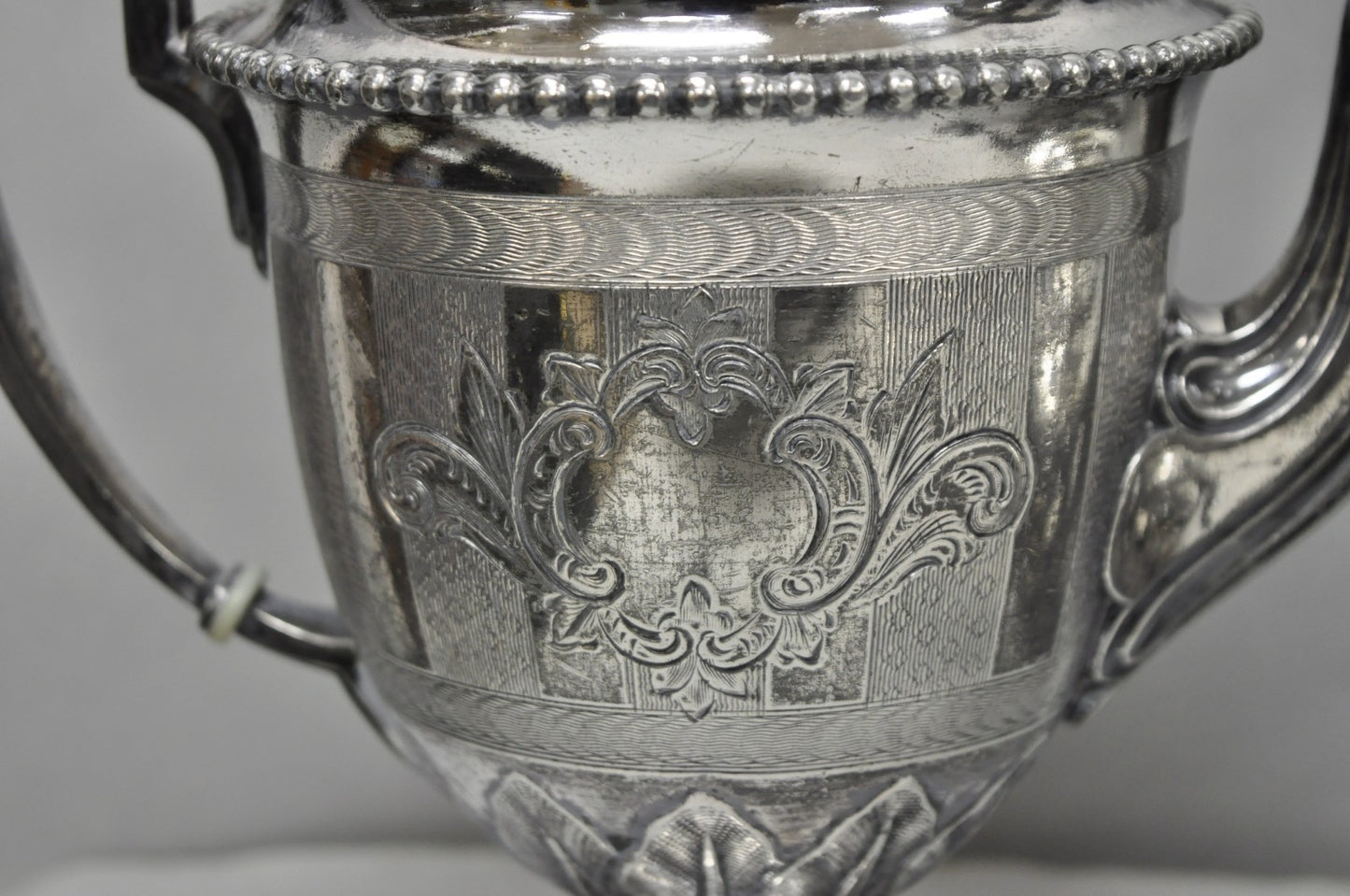 Antique Reed & Barton 1929 English Regency Silver Plated Samovar Tea Set 4 Pcs