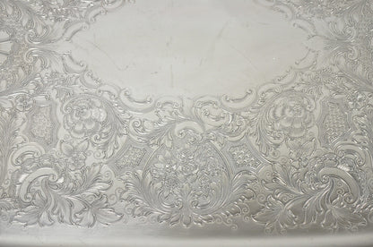 Vintage Rogers Bros. 1847 Heritage 9498 Silver Plated Serving Platter Bar Tray