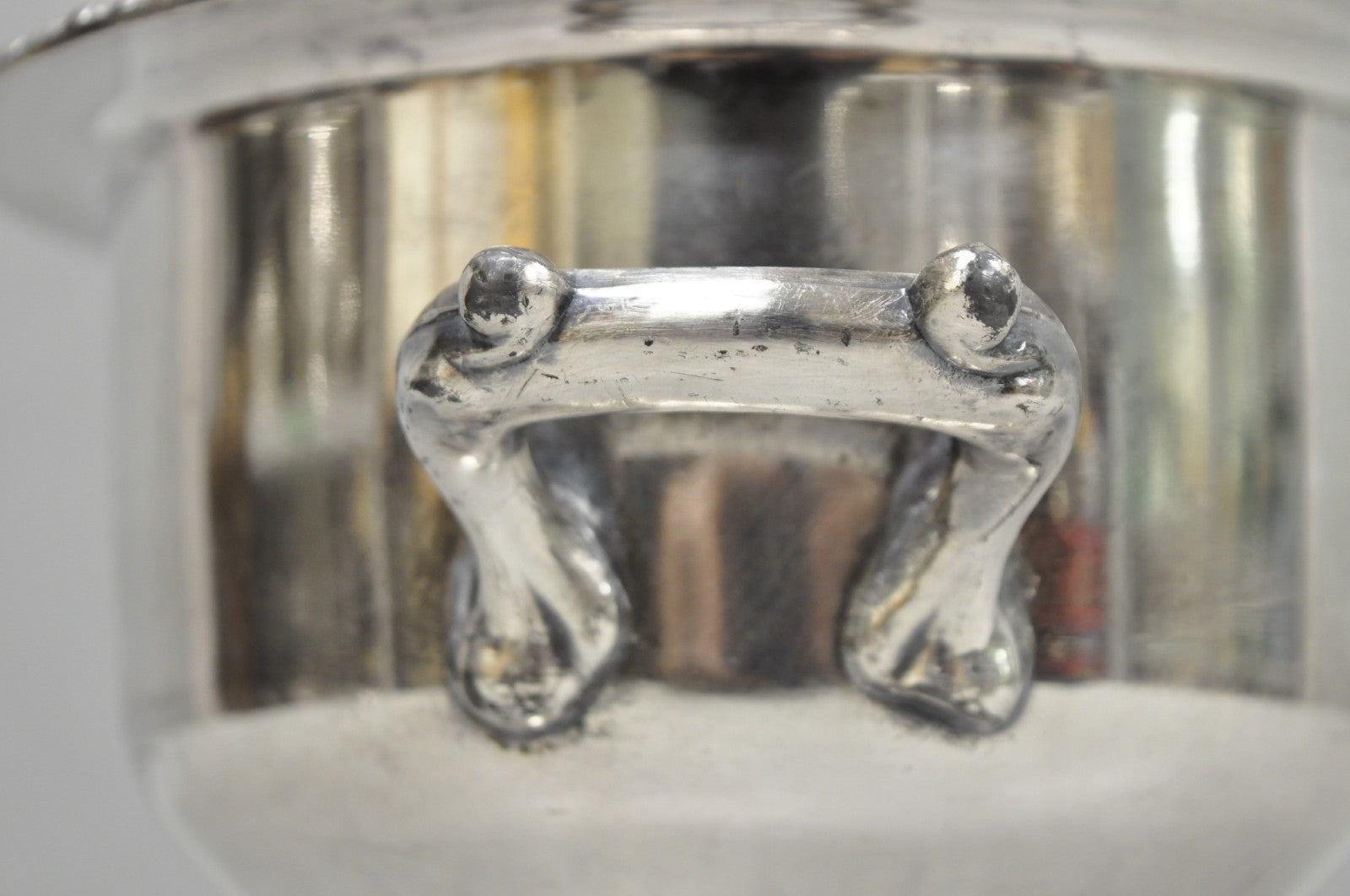 Vintage English Regency Style Silver Plated Low Champagne Chiller Ice Bucket