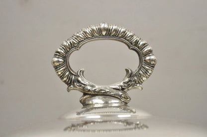Vintage Victorian Silver Plated Covered Vegetable Serving Dish Platter Bowl