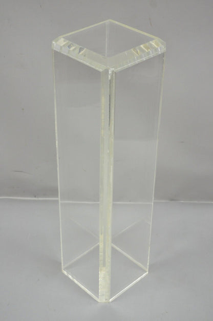 Vintage Mid Century Modern Clear Lucite 36" Acrylic Pedestal Bust Plant Stand