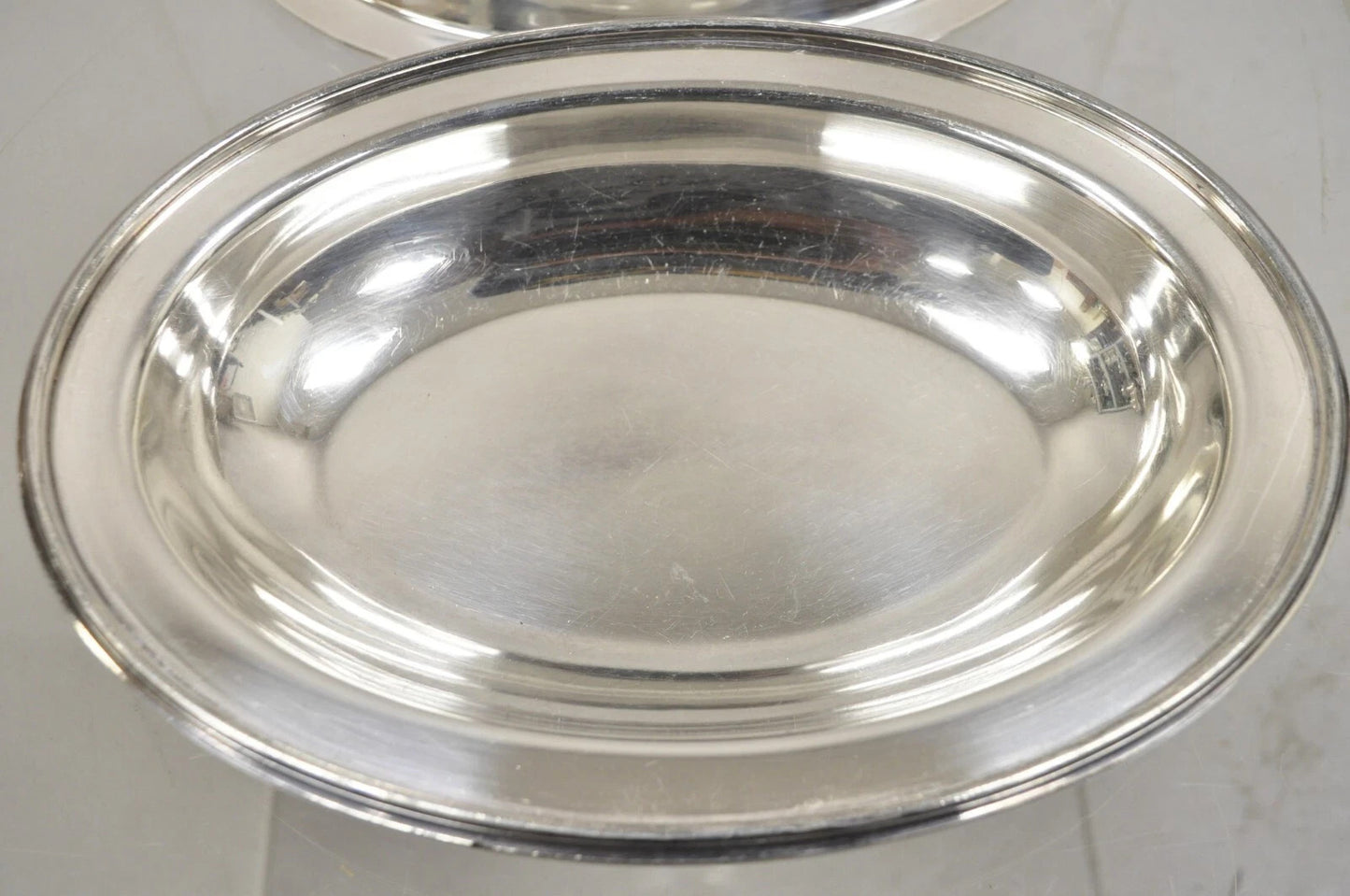 Vintage Wilcox SP Co Oval Silver Plated Vegetable Serving Platter w "K" Monogram