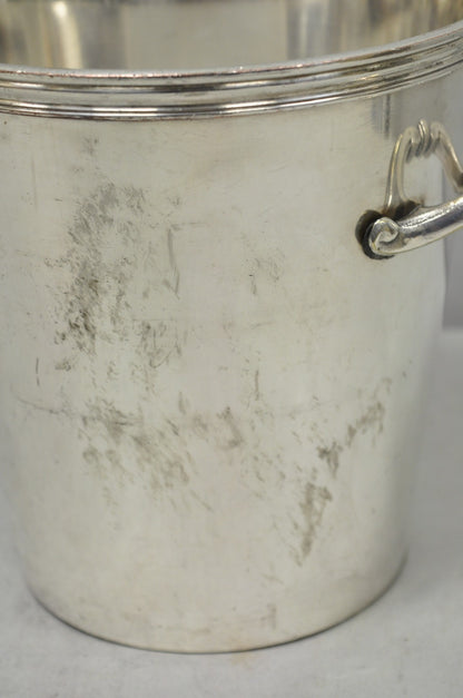 Vintage Orfèvrerie De France Mid Century Modern Silver Plated Champagne Bucket