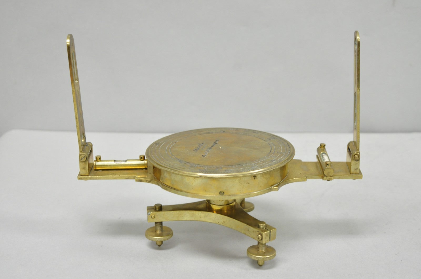 Vintage Victorian Ash & Son Makers Brass Maritime Ship Compass Birmingham Cover