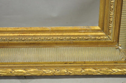 Vintage Large 42x36 French Louis XV Style Gold Gilt Wall Art Picture Frame