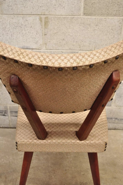 Vintage Mid Century Gilbert Rohde Jens Risom Style Mahogany Dining Chair (C)