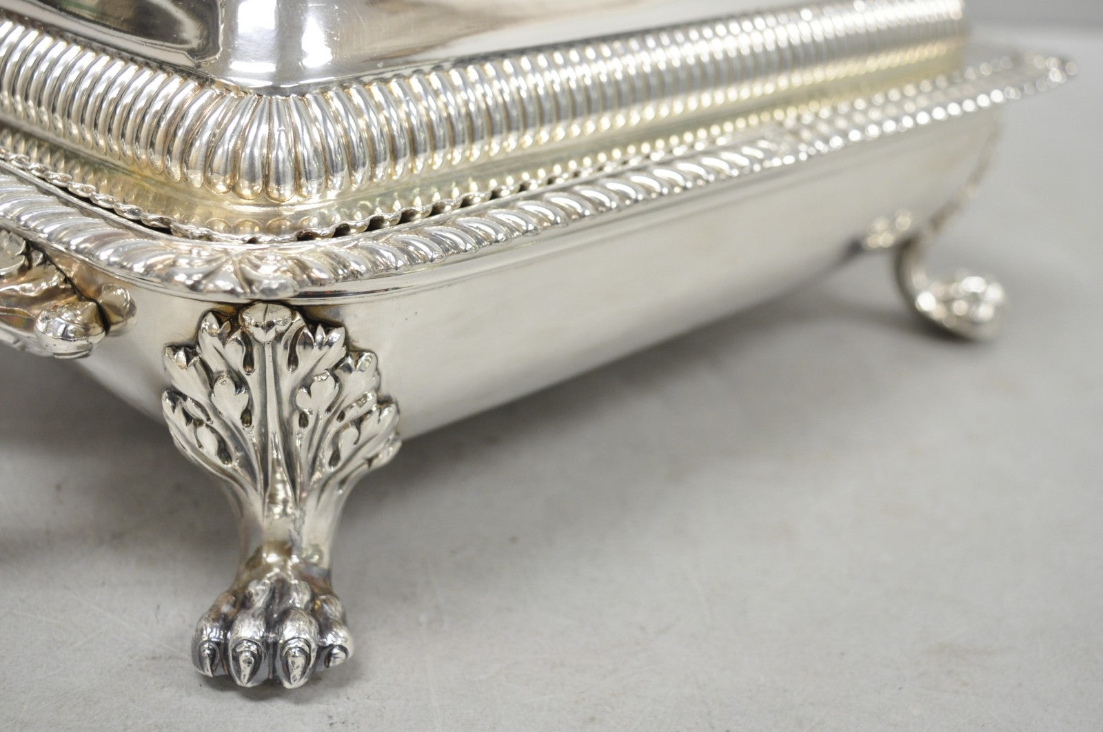 Antique English Regency Georgian Silver Plated Covered Chafing Serving Dish