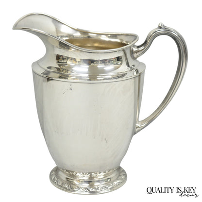 Vintage Oneida Briarcliff Victorian Silver Plated Water Pitcher