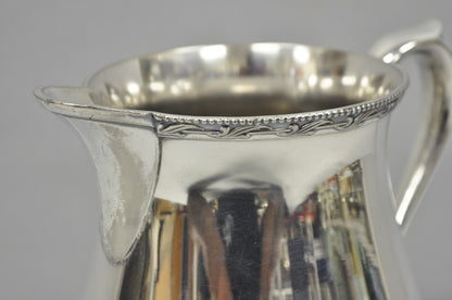 Vintage N.S. Co Victorian Bulbous Silver Plated Lemonade Beverage Water Pitcher