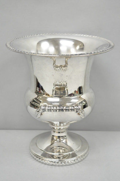 English Regency Silver Plated Trophy Cup Urn Champagne Chiller Ice Bucket
