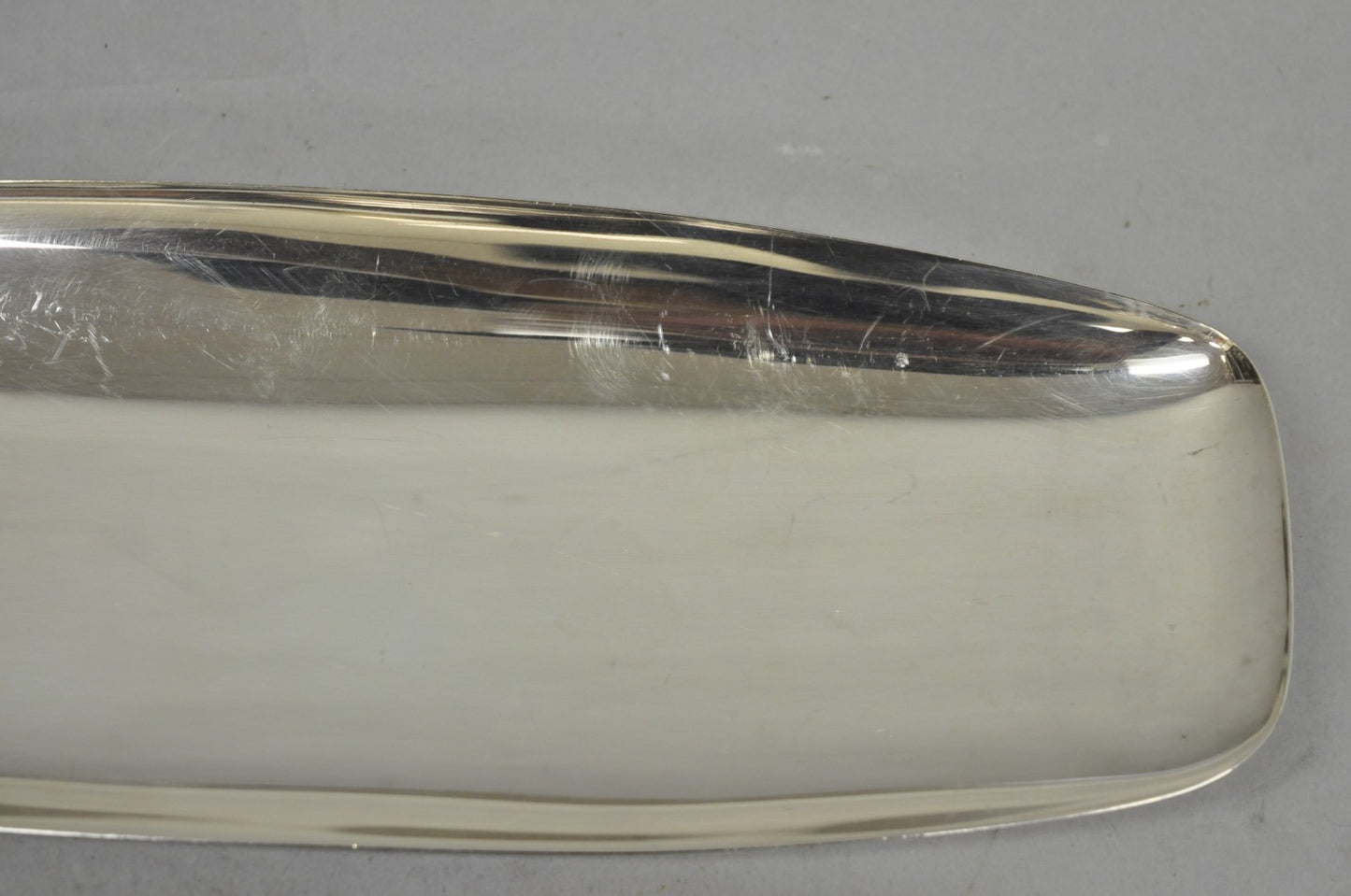 Vintage Mid Century Modern FB Rogers 529 Silver Plated Narrow Trinket Dish Pair