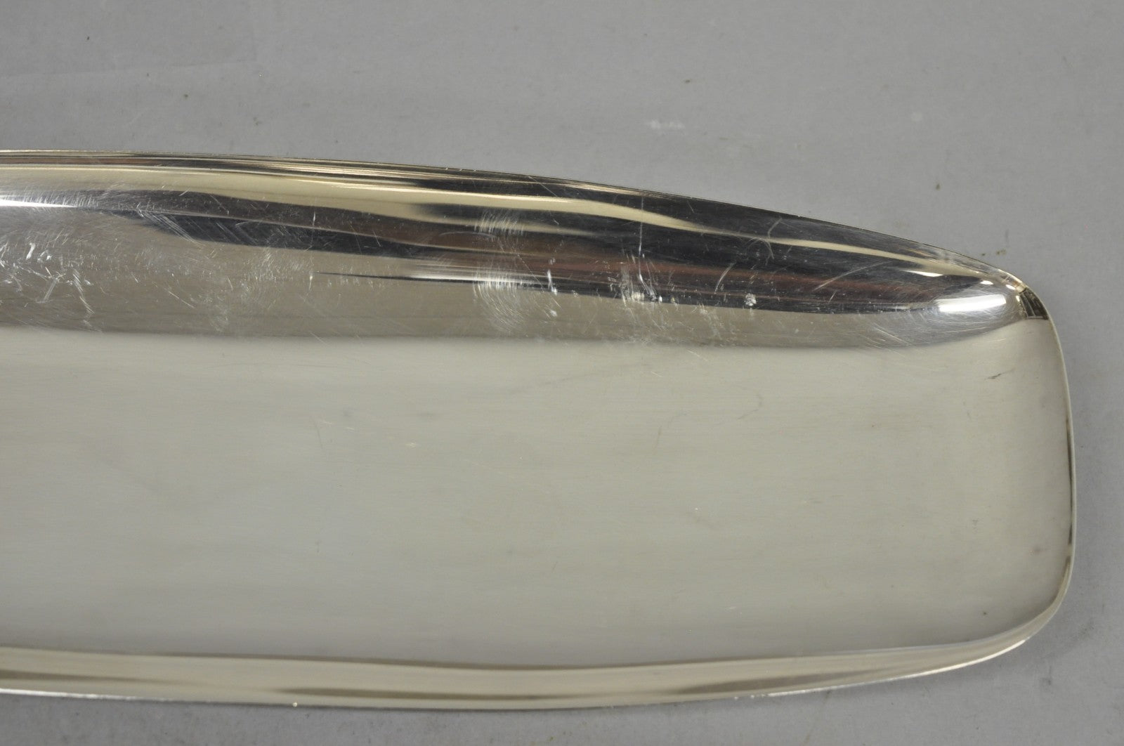 Vintage Mid Century Modern FB Rogers 529 Silver Plated Narrow Trinket Dish Pair