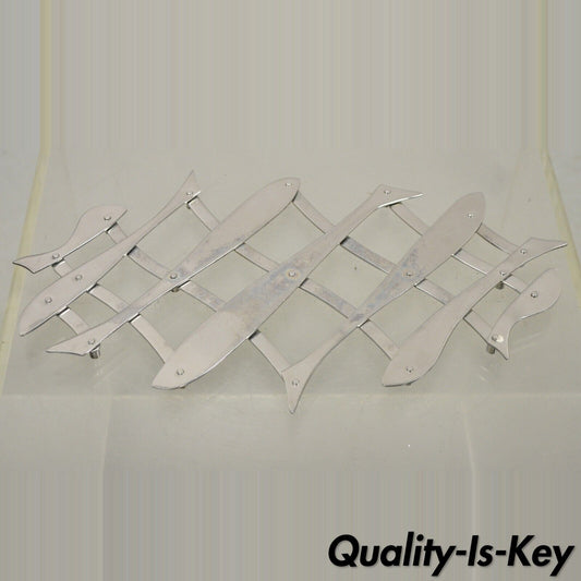 Alessi Inox Italy 18/10 Stainless Steel Folding Expanding Pot Holder Trivet