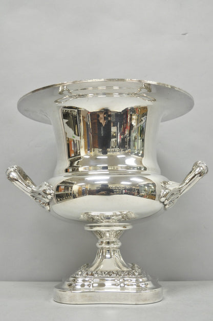 English Regency Silver Plated Trophy Cup Urn Champagne Chiller Ice Bucket by BSC